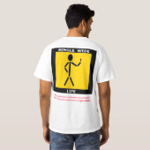 SINGLE-BREITES LEBEN-LOGO T-Shirt (Schwarz voll)