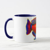 Single, bunte Fische Tasse (Links)