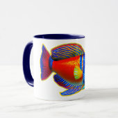 Single, bunte Fische Tasse (Vorderseite Links)