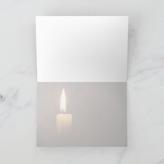Single Candle Karte (Innenseite)