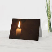 Single Candle Karte (Vorderseite)