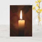 Single Candle Karte (Gelbe Blume)