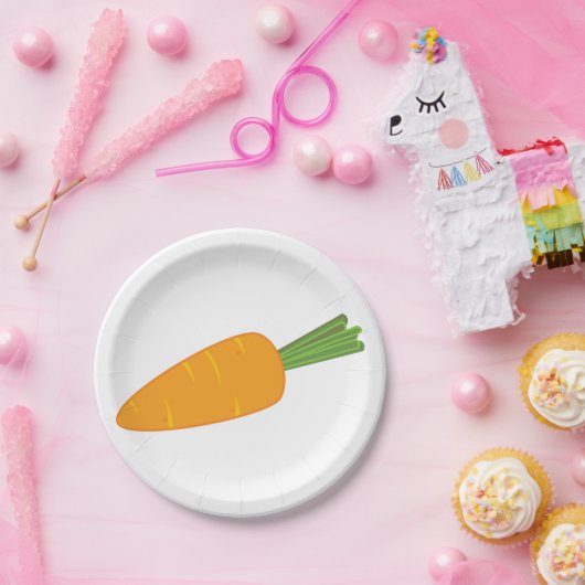 Single Carrot Pappteller (Party)