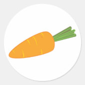 Single Carrot Runder Aufkleber (Vorderseite)