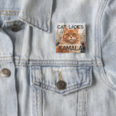 Single Cat Lady für Kamala Button (Beispiel)