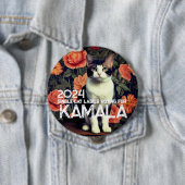 Single Cat Lady für Kamala Button (Beispiel)