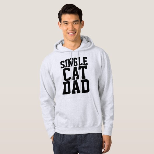 SINGLE CAT VATER T - Shirt & Hoodies (Vorne ganz)