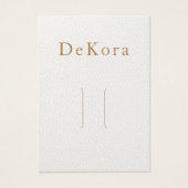 Single-Clip-Display-Karte mit weißem Leder (Vorderseite)