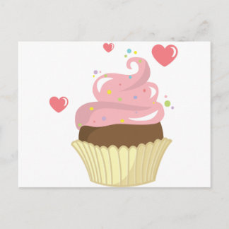 Single Cupcake Postkarte