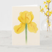 Single Daffodil Watercolor Begrüßung Karte (Gelbe Blume)