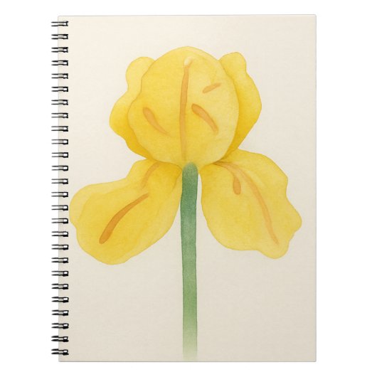 Single Daffodil Watercolor Notizblock (Vorderseite)