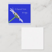 Single Daisy Blume auf Leinwand Mitteilungskarte (Vorne/Hinten)