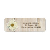 Single Daisy Blume & Light Rustikales Landholz (Vorne)