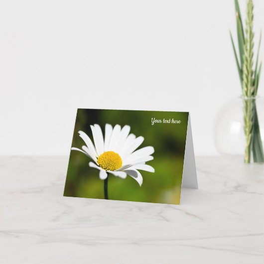 Single Daisy Grußkarte Karte (Vorderseite)