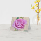 Single Deep Pink Rose aus Gertie's Garden Karte (Gelbe Blume)