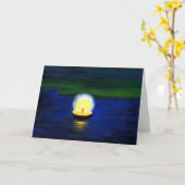 Single Deepa auf der Wassermalen Grußkarte Karte (Gelbe Blume)