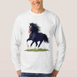 SINGLE, DER SCHWARZE STUNDE FÜHRT T-Shirt