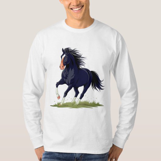 SINGLE, DER SCHWARZE STUNDE FÜHRT T-Shirt (Vorderseite)