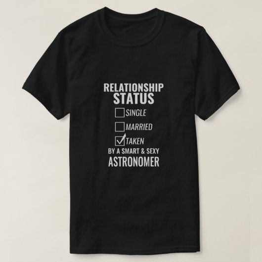 Single des Beziehungsstatus, der von einem Smar Ve T-Shirt (Design vorne)
