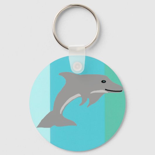 Single Dolphin Schlüsselkette Schlüsselanhänger (Vorderseite)