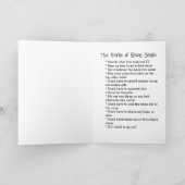 Single | Dreh von Beziehungen Karte (Innenseite)