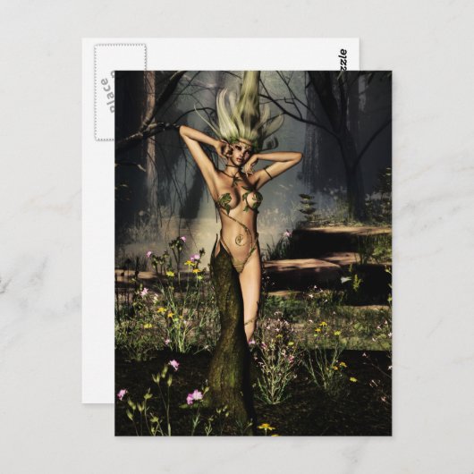 Single Dryad Postkarte (Vorne/Hinten)