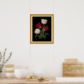 Single Early Tulips ~ Botanische Kunst Poster (Küche)