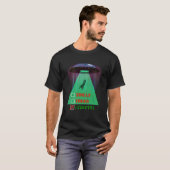 Single entführt lustiger Alien Valentinstag T-Shirt (Vorne ganz)