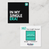 SINGLE ERA QUADRATISCHE VISITENKARTE (Vorne/Hinten)