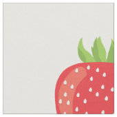 Single Erdbeere Baumwollgewebe Swatch Stoff (Nahaufnahme)