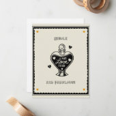 Single & Fabulous Anti-Liebe-Karte Mitteilungskarte (Vorderseite/Rückseite Beispiel)