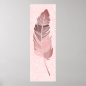 Single Feather - Mauve Colors Poster (Vorne)