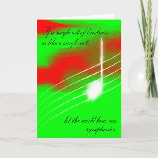 Single Feiertagskarte (Vorderseite)