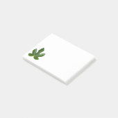 Single Feigenbaum Grüne Blattnähe abgeschieden Post-it Klebezettel (angewinkelt)