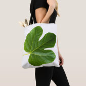 Single Feigenbaum Grüne Blattnähe abgeschieden Tasche (Von Nahem)