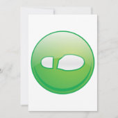 Single Footprint Einladungen (Vorderseite)