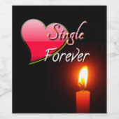 Single Forever Weinetikett (Einzelnes Label)