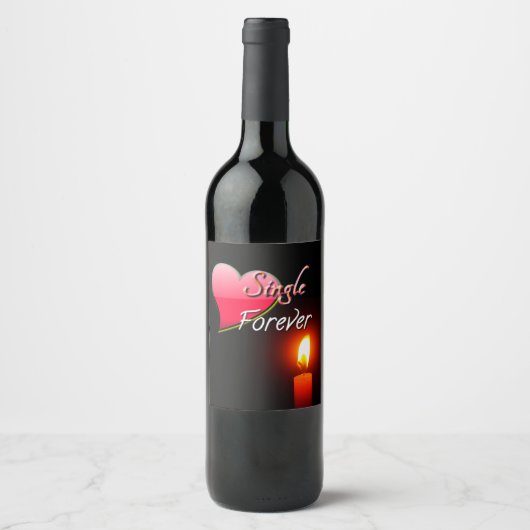 Single Forever Weinetikett (Vorderseite)