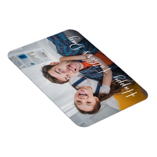 Single Foto Happy Vatertag Magnet (Rechte Seite)