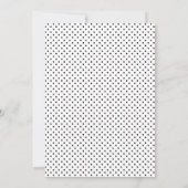 Single Foto Niedlich Typografie Baby Birth Ankündigung (Rückseite)