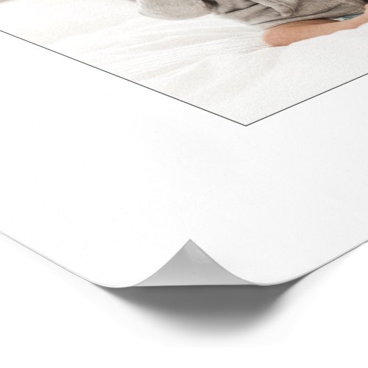 Single Foto personalisiert Poster (Ecke)