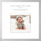 Single Foto personalisiert Poster (Vorne)