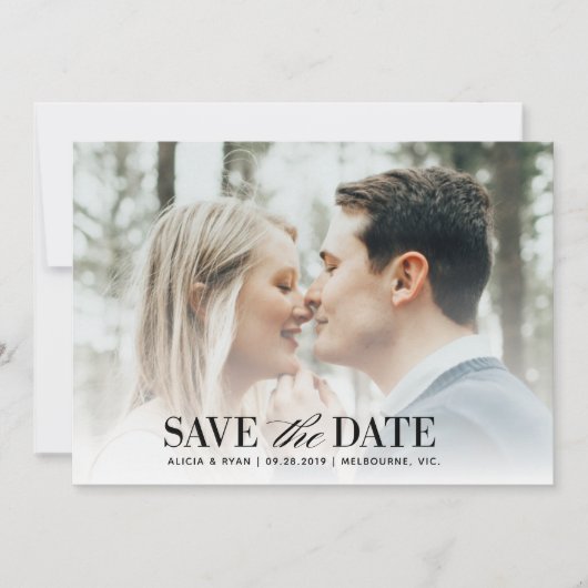 Single Foto Save the Date (Vorderseite)