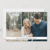 Single Foto Save the Date (Rückseite)