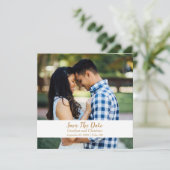 Single Foto Save the Date Hochzeitsankündigung (Stehend Vorderseite)