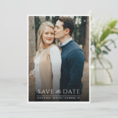 Single Foto - Weißrahmen Save the Date (Stehend Vorderseite)
