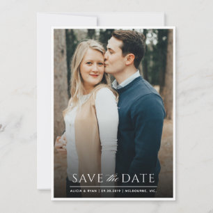 Single Foto - Weißrahmen Save the Date