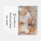 Single Fotograf Minimalistisch Elegantes Schwarzes Fleecedecke (Vorderseite (Horizontal))