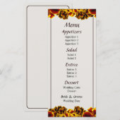 Single French Marigold Menu Menükarte (Vorne/Hinten)