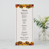 Single French Marigold Menu Menükarte (Stehend Vorderseite)